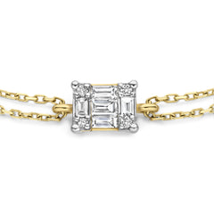 Isabel Bernard De la Paix Maxime 14 Carat Golden Bracelet | diamond 0.10 ct | IBD320009