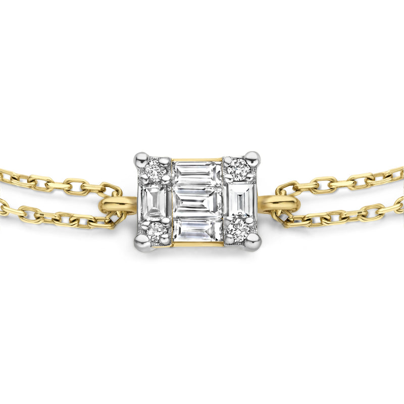 Isabel Bernard De la Paix Maxime 14 Karat | Gold Armband | Diamant 0.10 Karat | IBD320009-zoom-