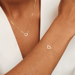 Isabel Bernard Cadeau d'Isabel 14 Carat Golden Necklace and Bracelet giftset IB90058