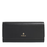 Furla Camelia Black Leather Continental Wallet 2001-A0630205