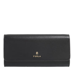 Furla Camelia Black Leather Continental Wallet 2001-A0630205
