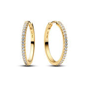 Pandora Timeless Vergoldete Funkelnde Hoop-Ohrringe 264652C01