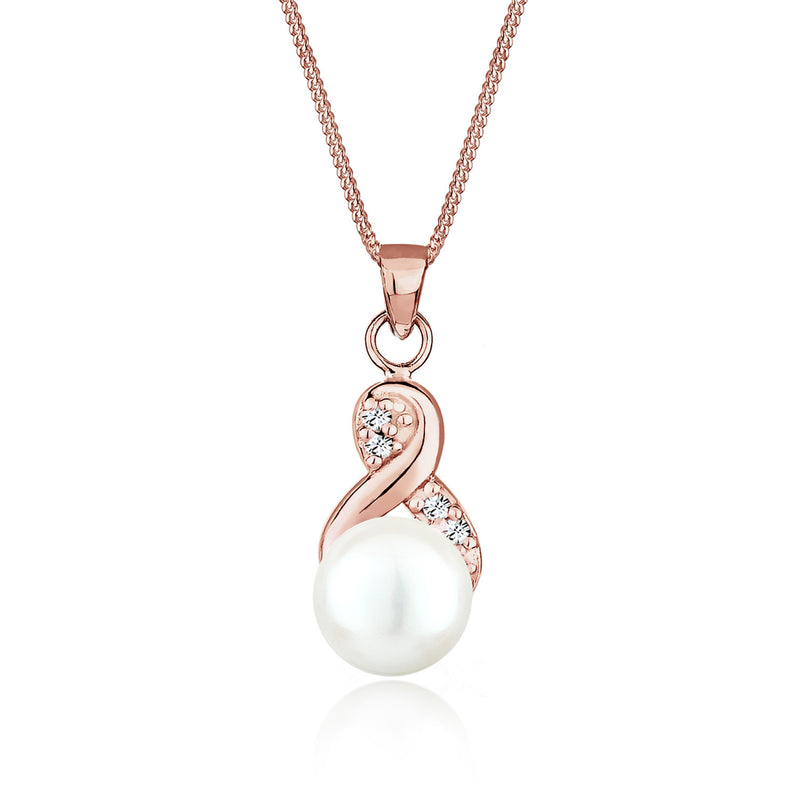 Elli 925 Sterling Silver Pearl Necklace with Pearl 2004-BF-0007988-001-zoom-