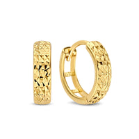 Isabel Bernard Rivoli Laura 14 Carat Golden Hoop Earrings IB360142