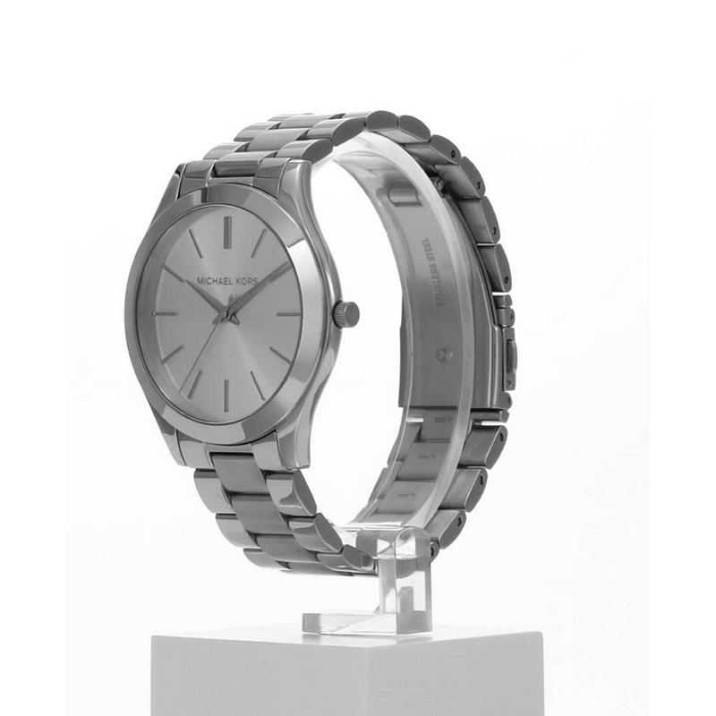 Michael Kors Slim Runway Silberne Damenuhr MK3178-zoom-