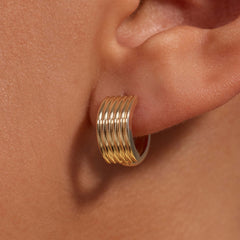 Beloro Jewels La Rinascente Amelie 9 karat gold hoop earrings BO360107