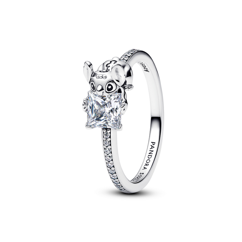Pandora Collabs 925 Sterling Silver Disney Stitch & Stone Ring 193740C01-54-zoom-