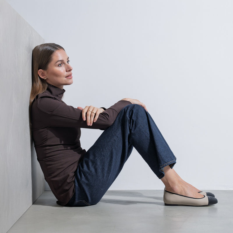 Isabel Bernard Vendôme Ynes Taupe Kalbsleder Ballerinas IB51011-078-36-zoom-