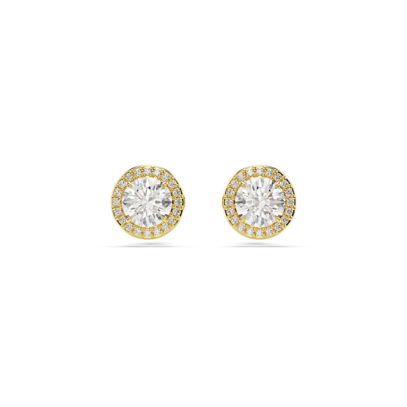 Swarovski Una Gold Coloured Ear Studs 5686637-zoom-