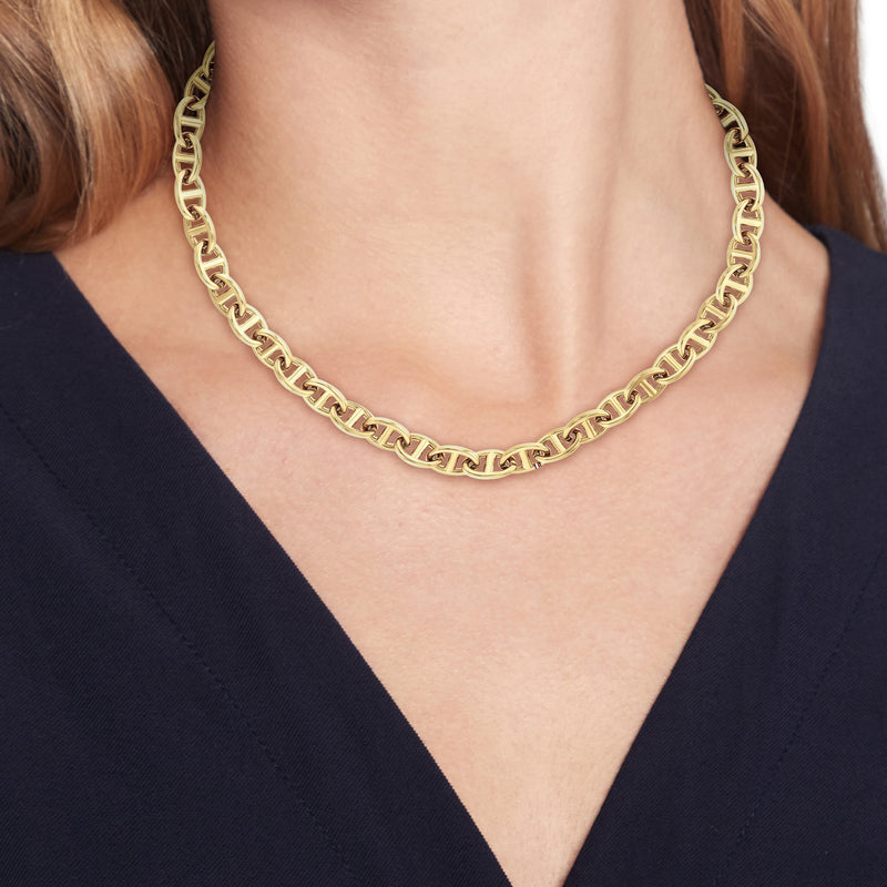 Tommy Hilfiger Edelstahl Goldfarbenes Damen Halskette TJ2781016-zoom-