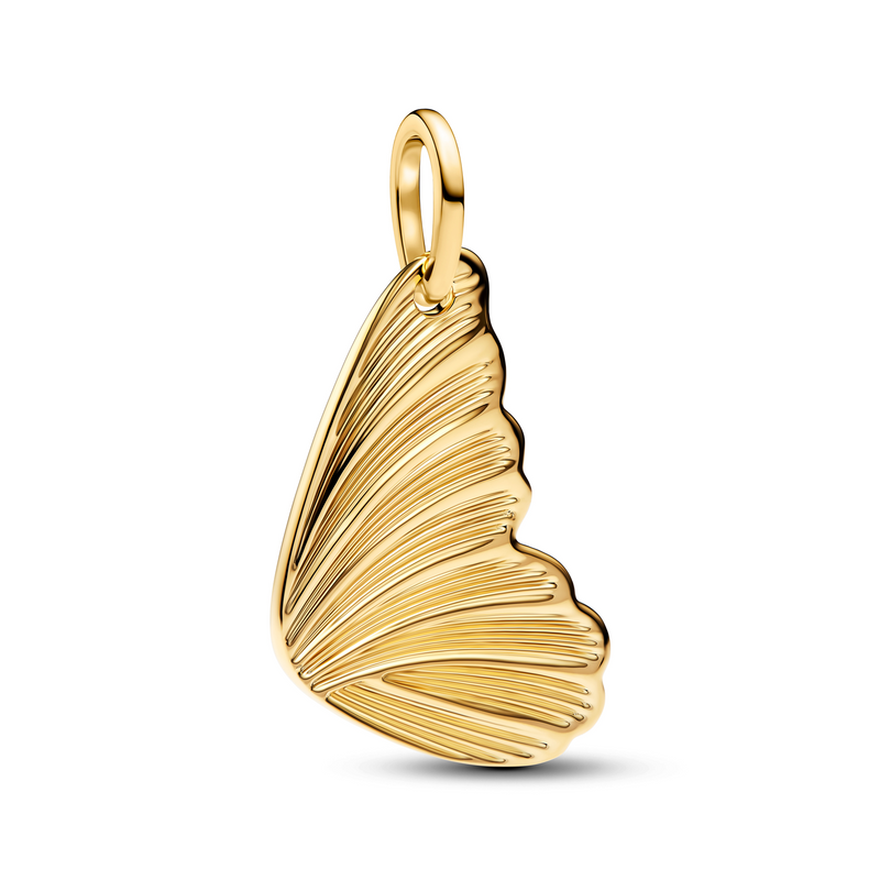 Pandora Moments Gold Plated Engravable Butterfly Wing Charm 364015C00-zoom-