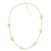 Tommy Hilfiger Edelstahl Goldfarbenes Damen Halskette TJ2781022