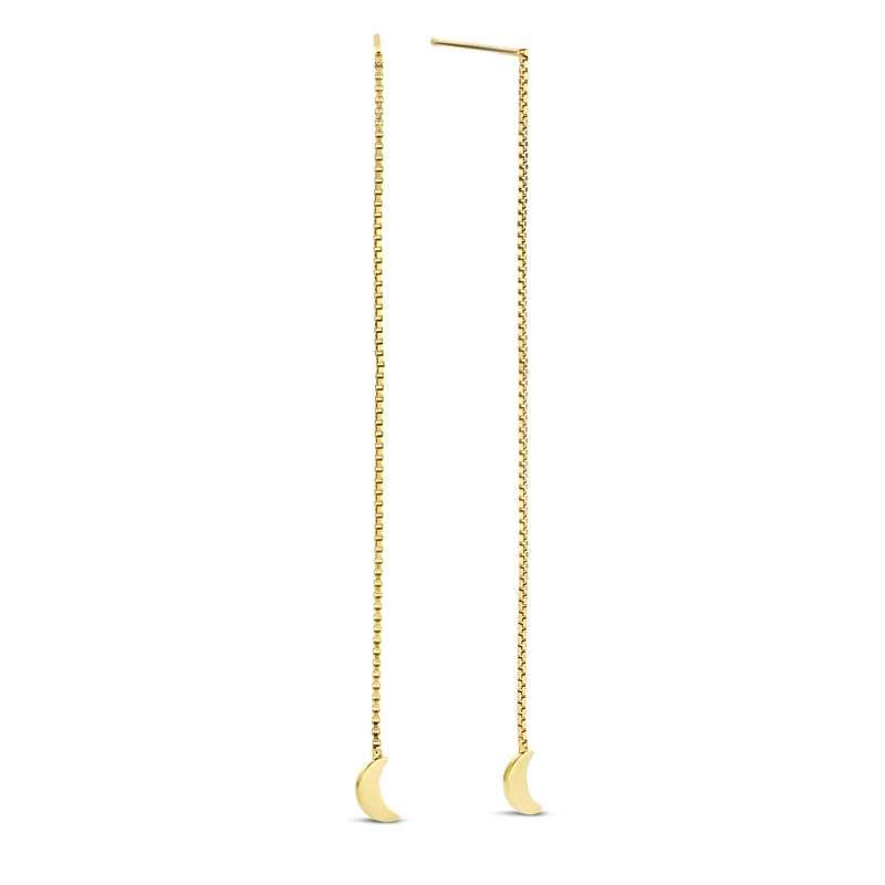 Violet Hamden Luna 925 Sterlingsilber Vergoldete Ohrhänger mit Monden VH16047-zoom-