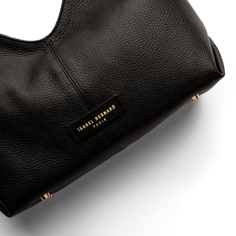 Isabel Bernard Honoré Grace Mini schwarze Leder-Handtasche aus Kalbsleder IB21132-001-zoom-