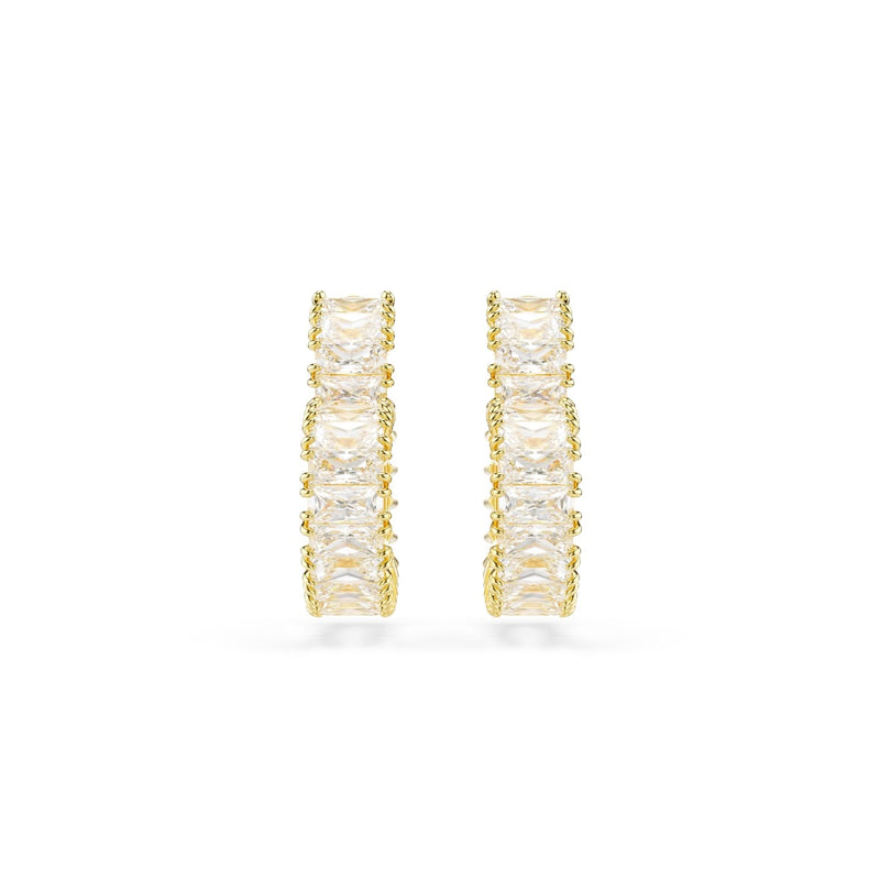 Swarovski Matrix Gold Coloured Ear Studs 5693512-zoom-