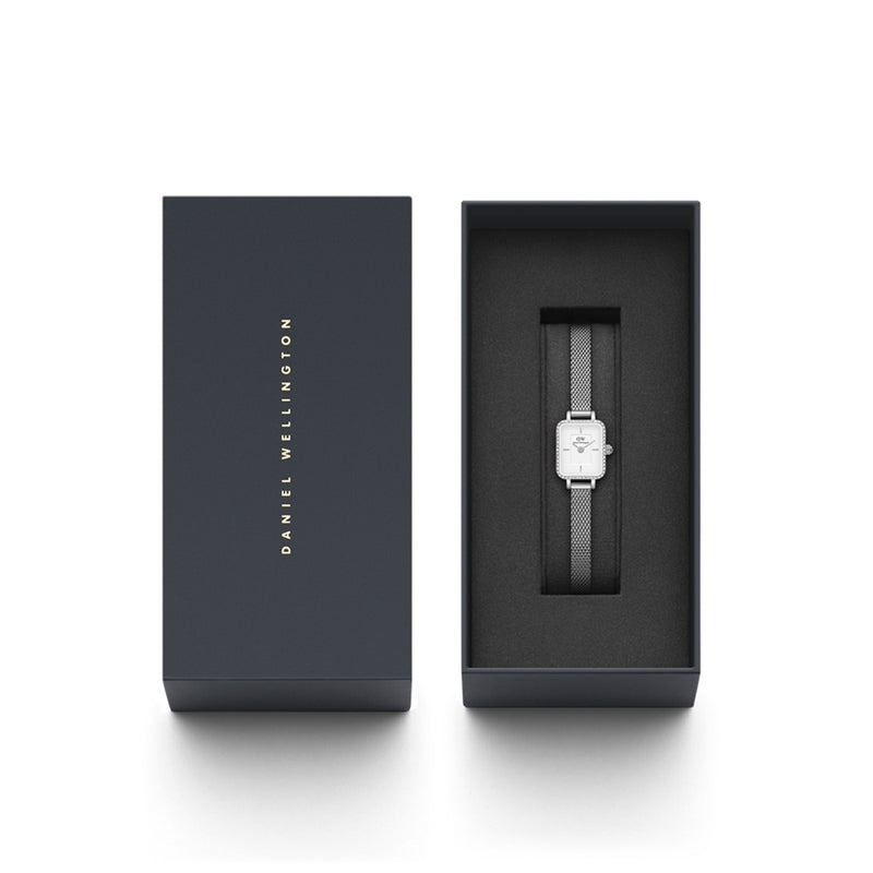 Daniel Wellington Quadro Mini damen Uhr Silber DW00100732-zoom-