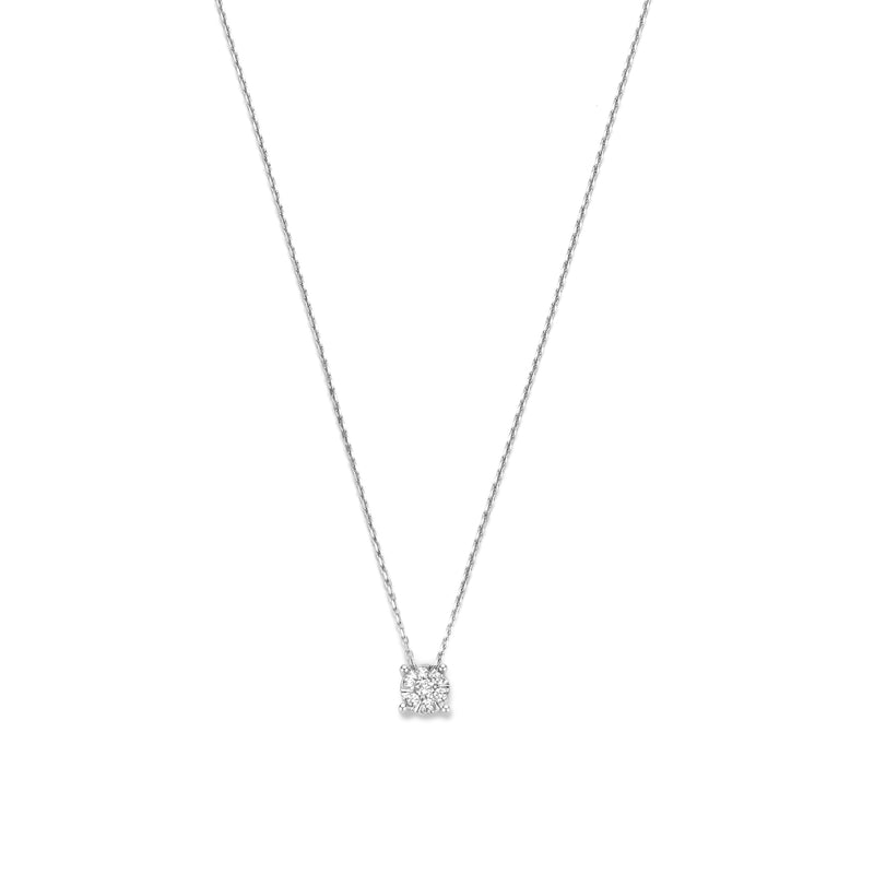 Isabel Bernard De la Paix Hanaé 14 Karat | Weißgold Halskette | Diamant 0.14 Karat | IBD350010-zoom-