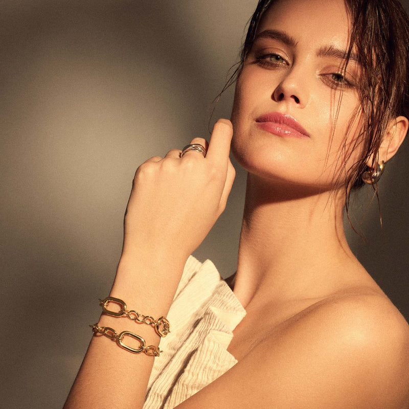 Parte Di Me Bibbiena Poppi Gionna 925Sterling Silber Vergoldet Link Armbänder PDM32142-zoom-