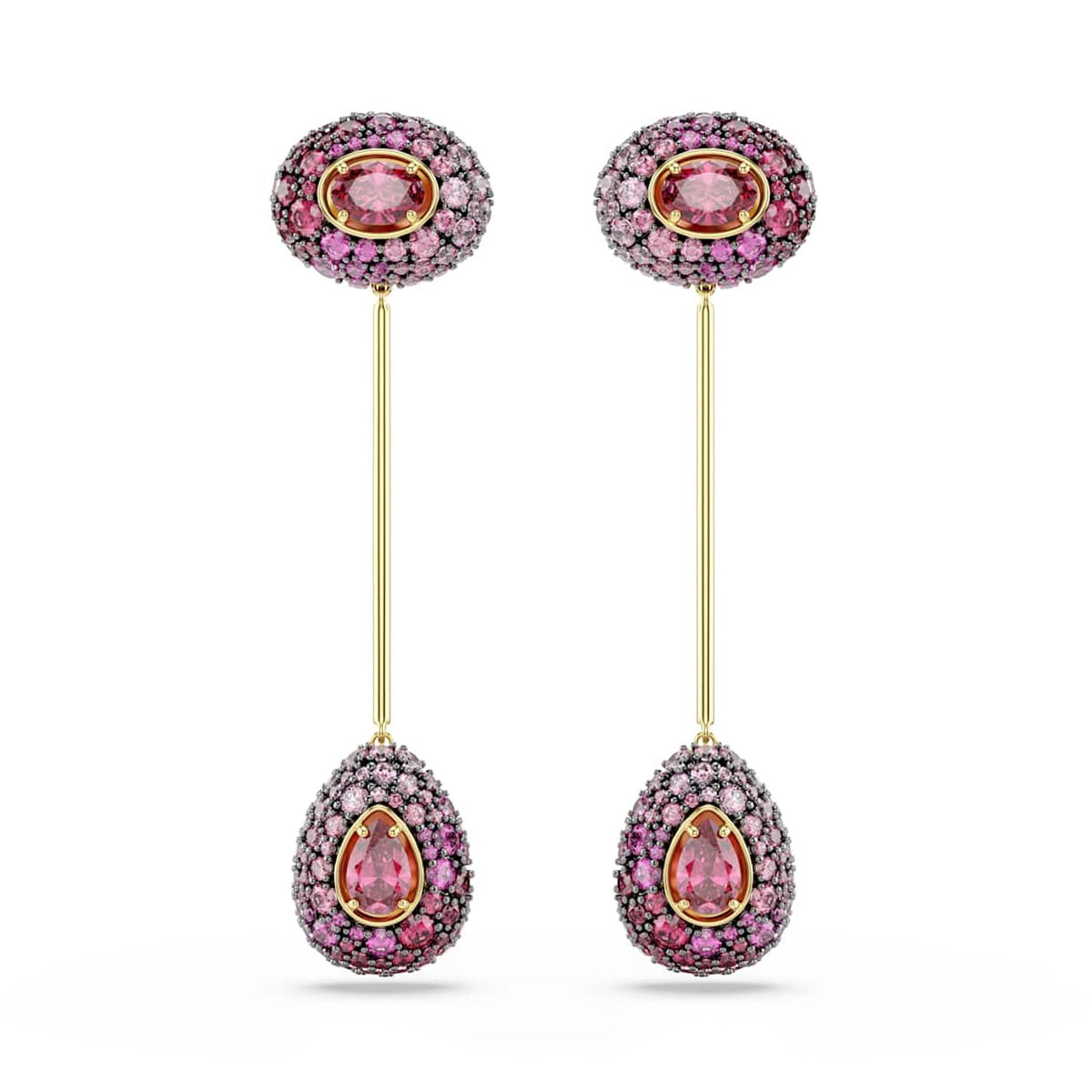 Swarovski Sublima Glam Gold-Tone Earrings with Red Crystals 5752891