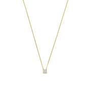 Isabel Bernard De la Paix Hanaé 14 Karat | Gold Halskette | Diamant 0.08 Karat | IBD350007