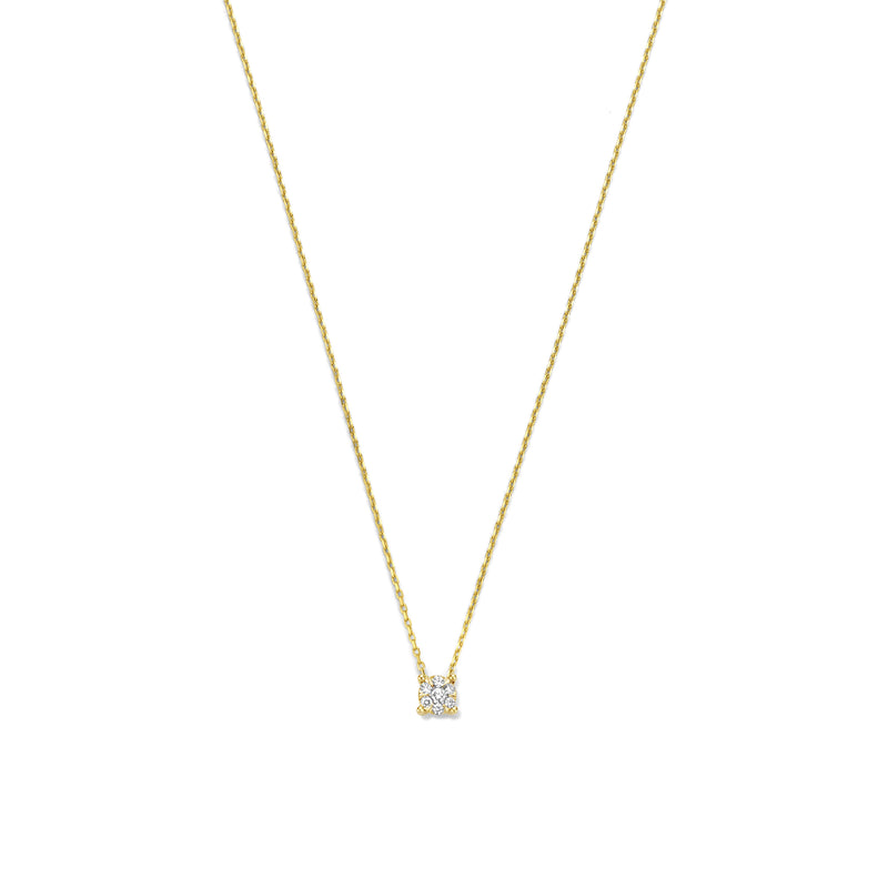 Isabel Bernard De la Paix Hanaé 14 Karat | Gold Halskette | Diamant 0.08 Karat | IBD350007-zoom-