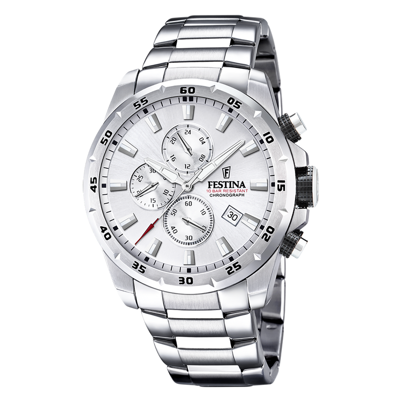 Festina Chrono Sport herren Uhr Silber F20463-1-zoom-