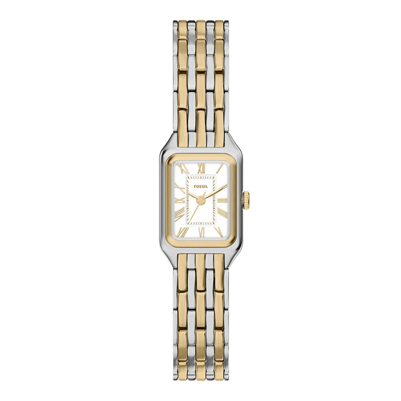 Fossil Raquel Mini Rectangular White Dial Watch ES5468