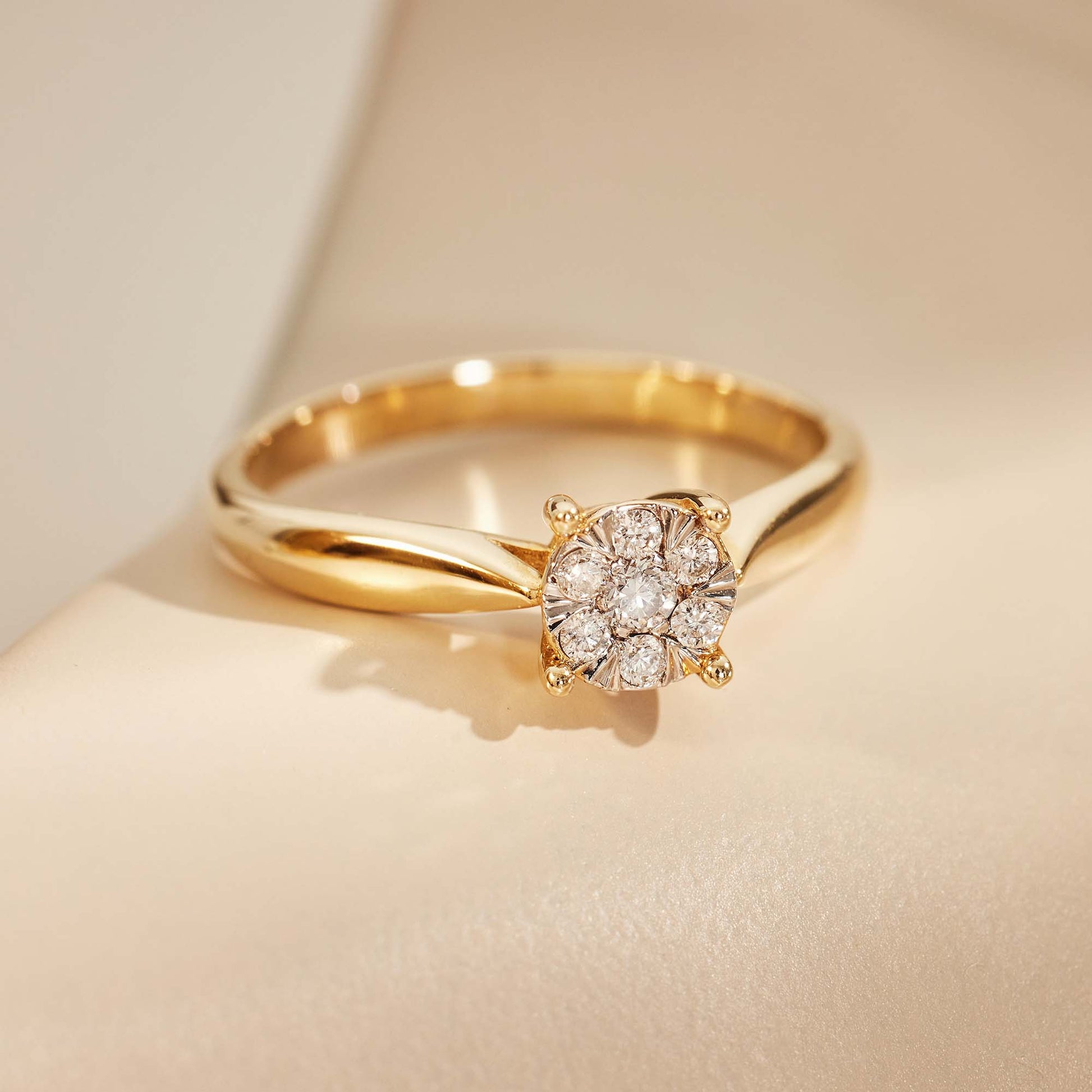 Isabel Bernard De la Paix Hanaé 14 Carat Gold Ring | diamond 0.14 ct | IBD330008-60