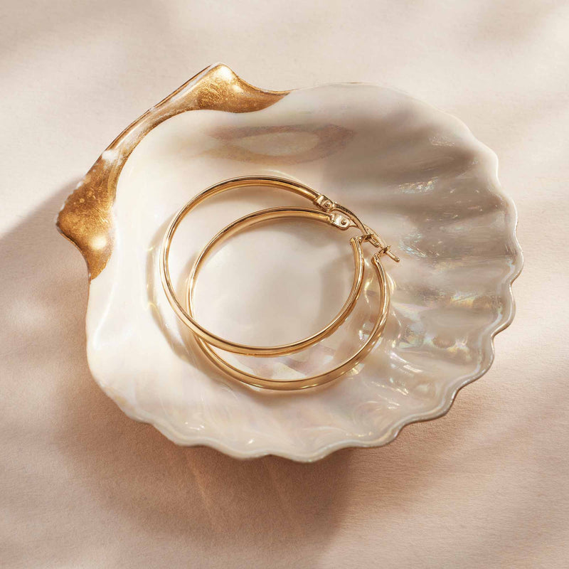 Isabel Bernard Rivoli Estrella 14 Karat | Gold Reif-Ohrringe IB360126-zoom-