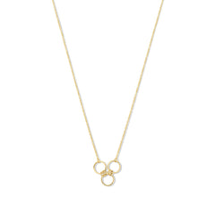 Isabel Bernard Cadeau d'Isabel 14 karat gold necklace and earrings gift set with rings IB90180
