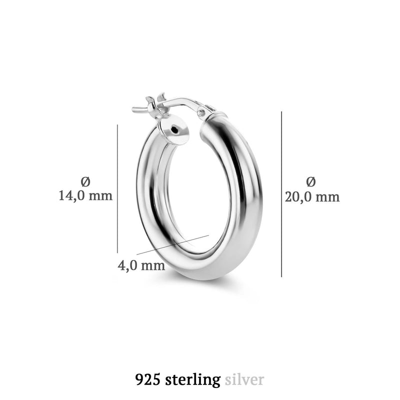 Parte Di Me Bibbiena Poppi damen Creolen Silber PDM36052-zoom-