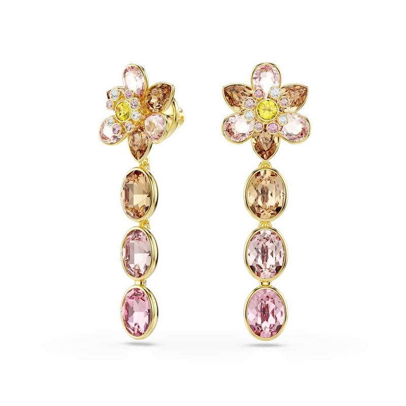 Swarovski Idyllia Goldfarbene Ohrringe 5732381-zoom-