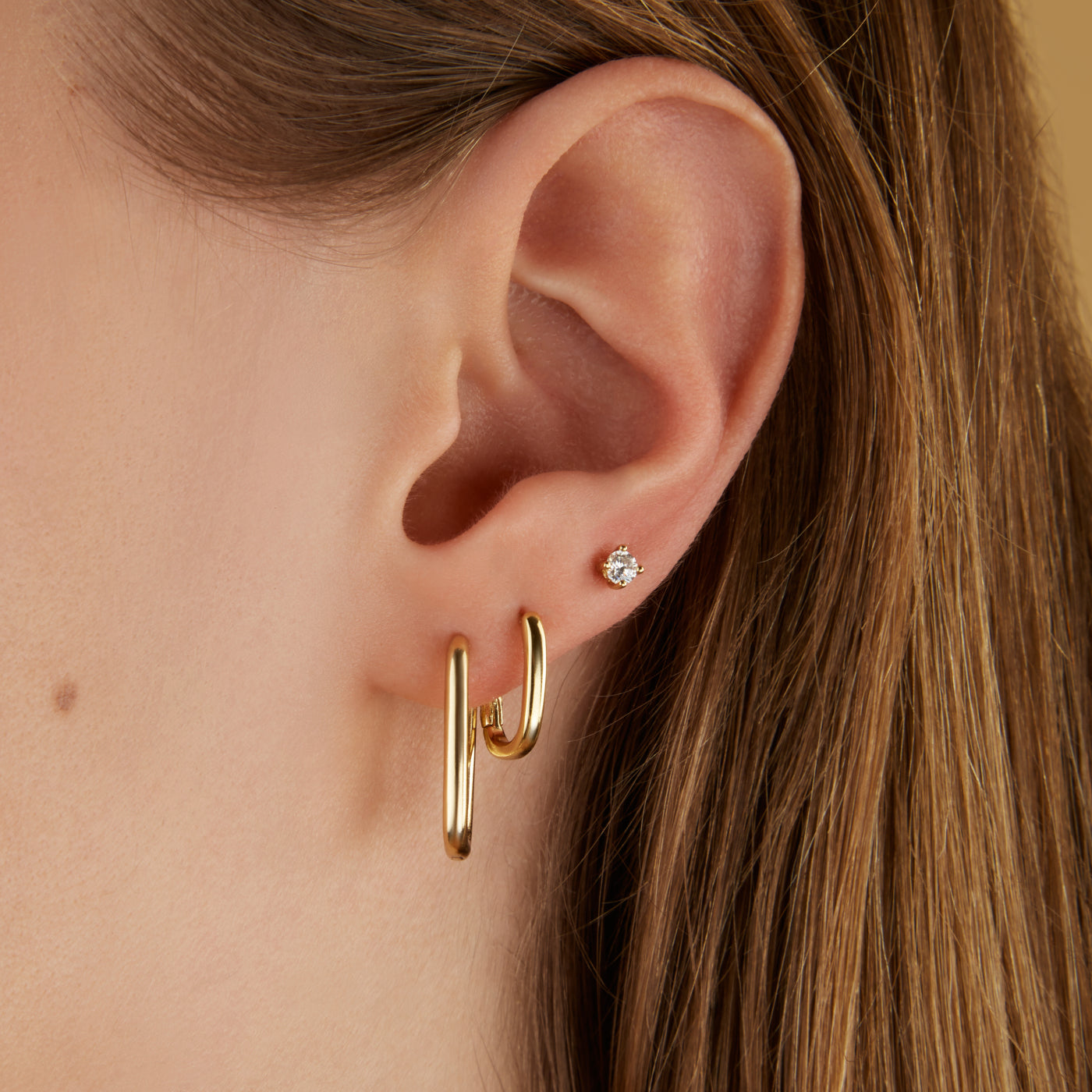 Karma 14 karat gold plated Earparty EPV06GP