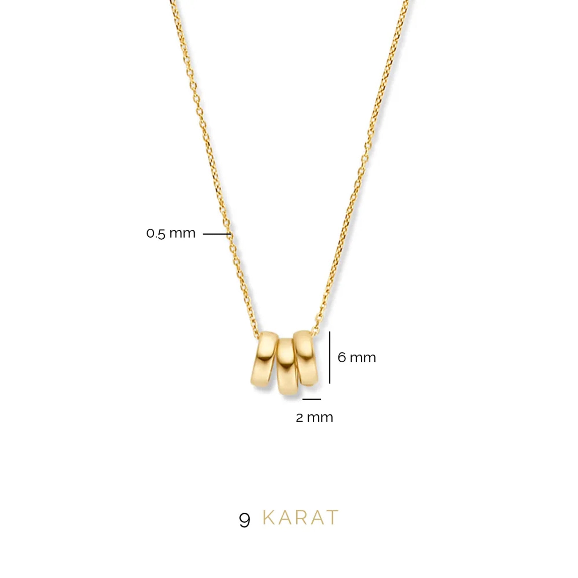 Beloro Jewels Della Spiga Emilia 9 carat gold Necklace BO340023