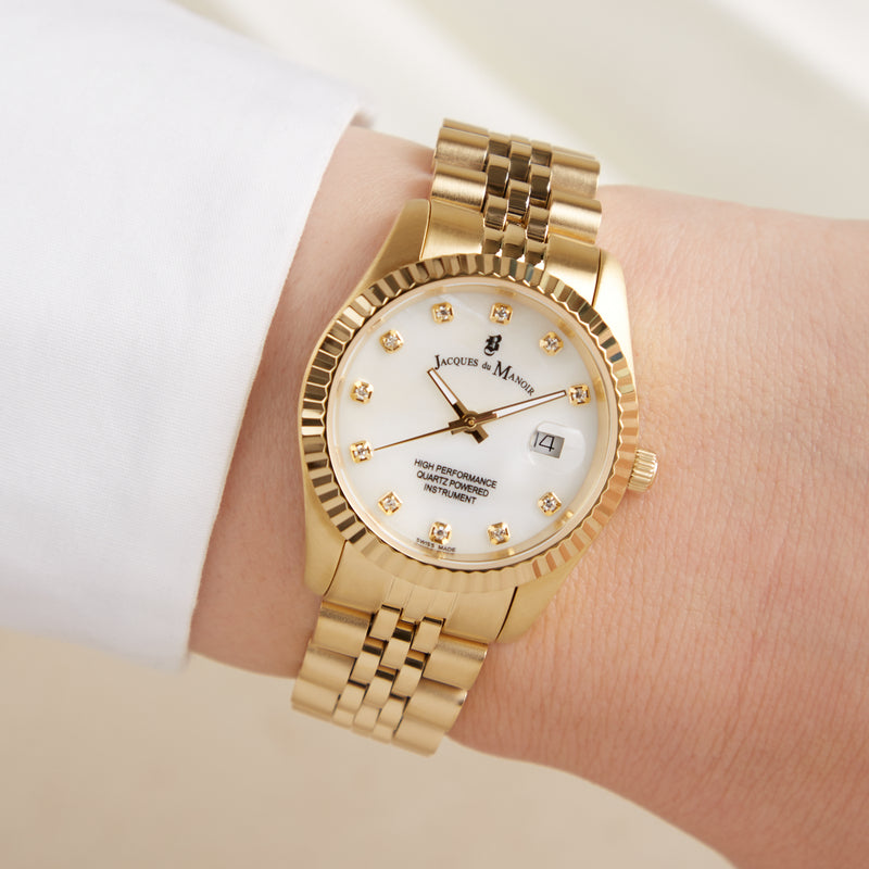 Jacques du Manoir Inspiration damen Uhr Gold JWL01203-zoom-