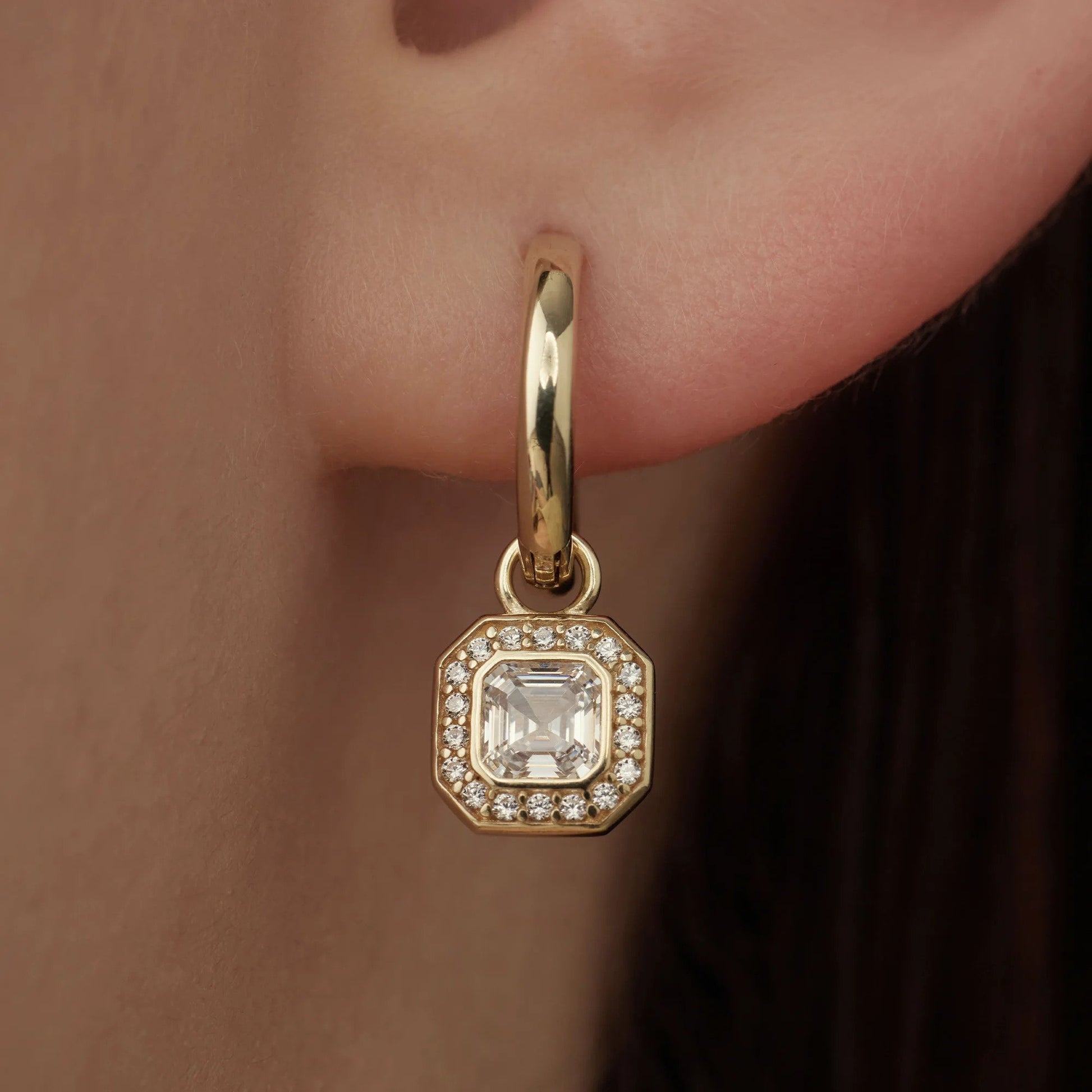 Beloro Jewels Monte Napoleone Sofia 9 carat gold Hoop Earrings BO360041