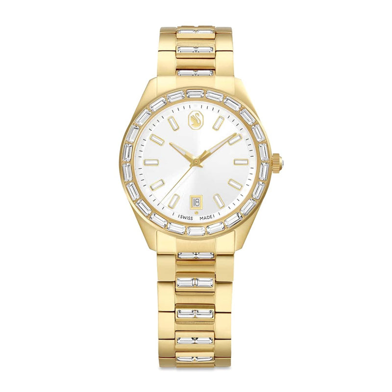 Swarovski Matrix Goldfarbene Uhr 5745534-zoom-