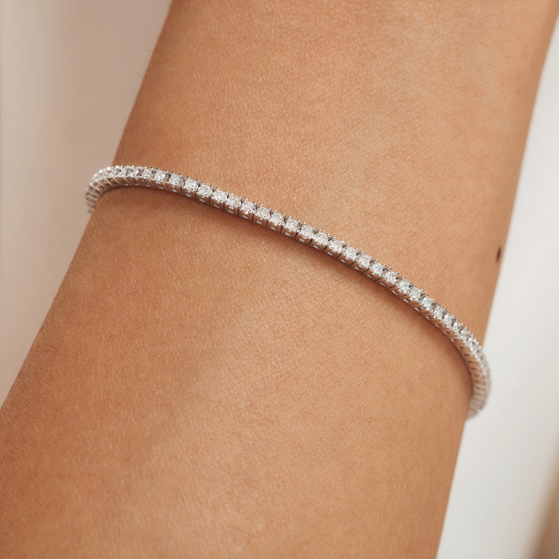 Isabel Bernard De la Paix Madeline 14 Karat | Weißgold Tennis Armband | Diamant 1.08 Karat | IBD320006-zoom-