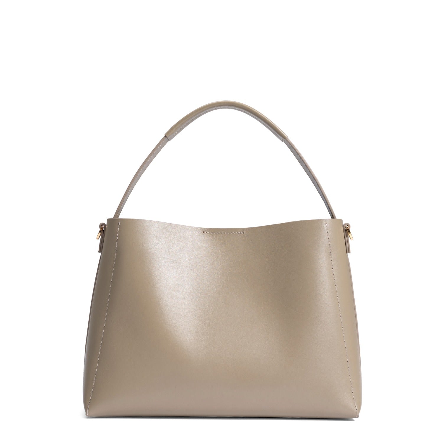 Isabel Bernard Montmartre Béatrice taupe vegetable tanned leather handbag IB25095-378