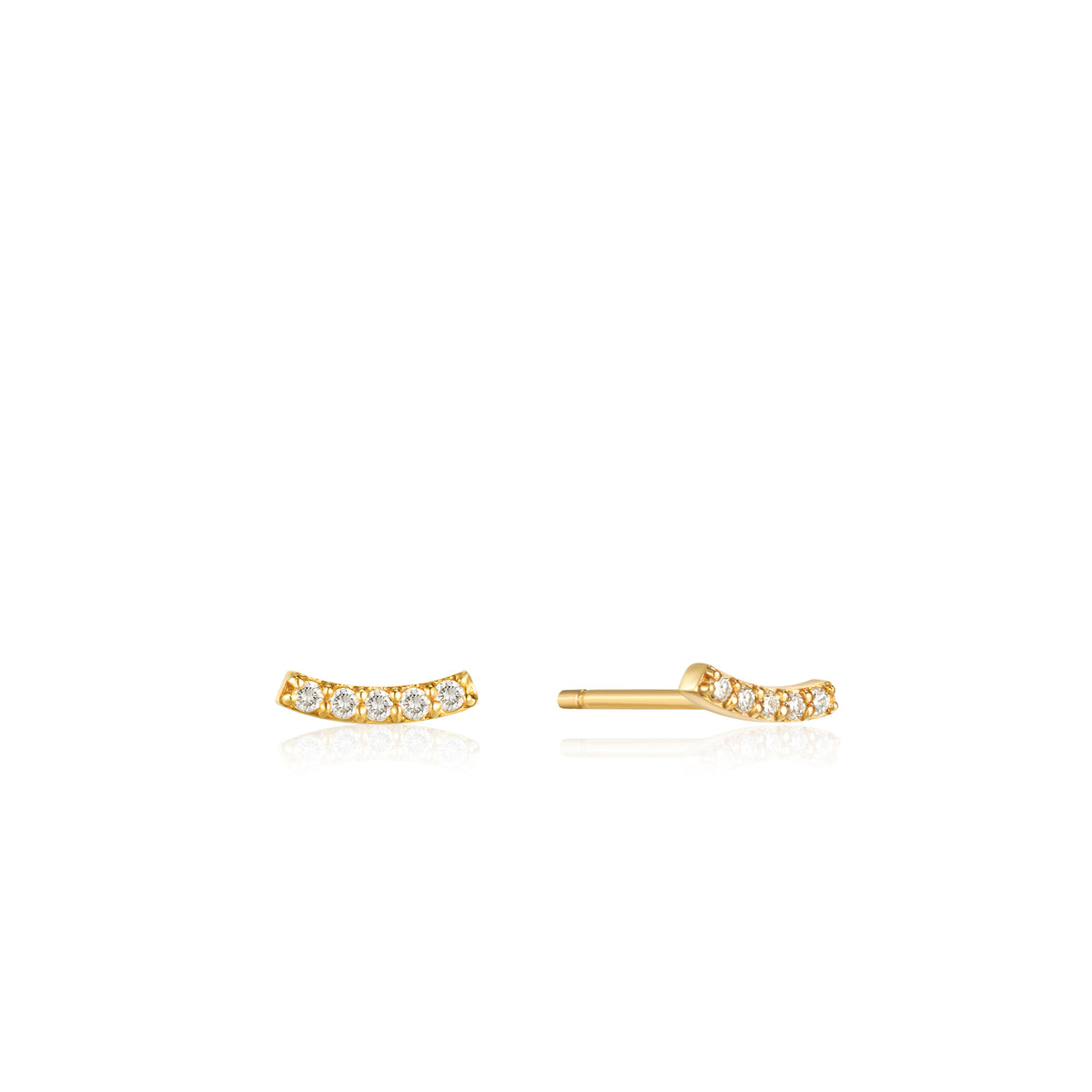 Ania Haie Magma Wave 14 Karat Gold Earrings 2002-AH-EAU004-04YG