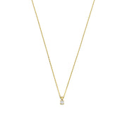 Isabel Bernard De la Paix Christine 14 Karat | Gold Halskette | Diamant 0.10 Karat | IBD350003