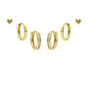 Karma 925 Sterling Silberen Goldfarbene You Rock Earparty EPV01GP