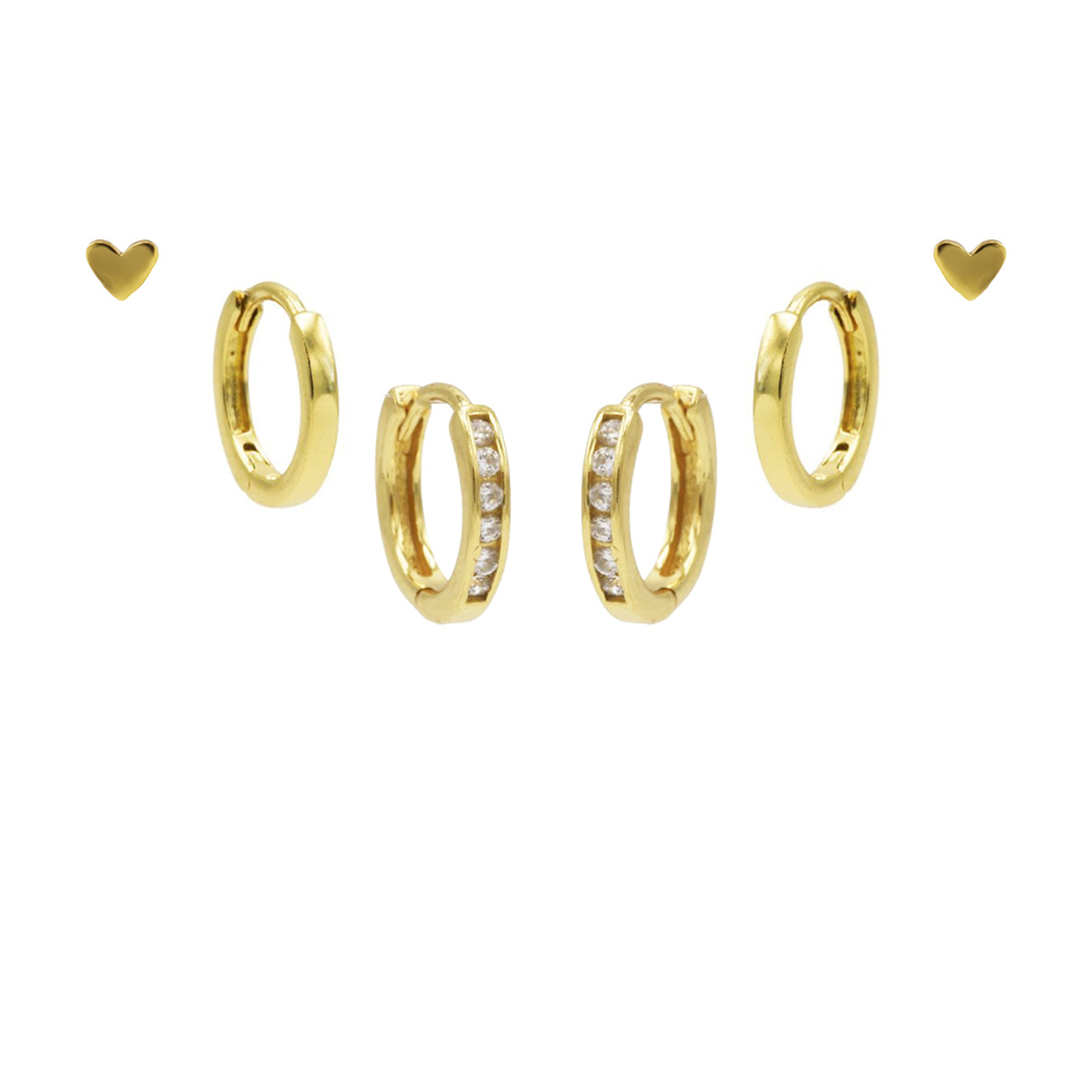Karma 14 karat gold plated Earparty EPV01GP