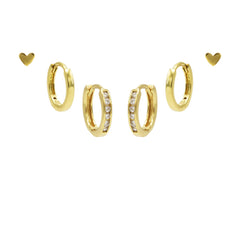 Karma 14 karat gold plated Earparty EPV01GP