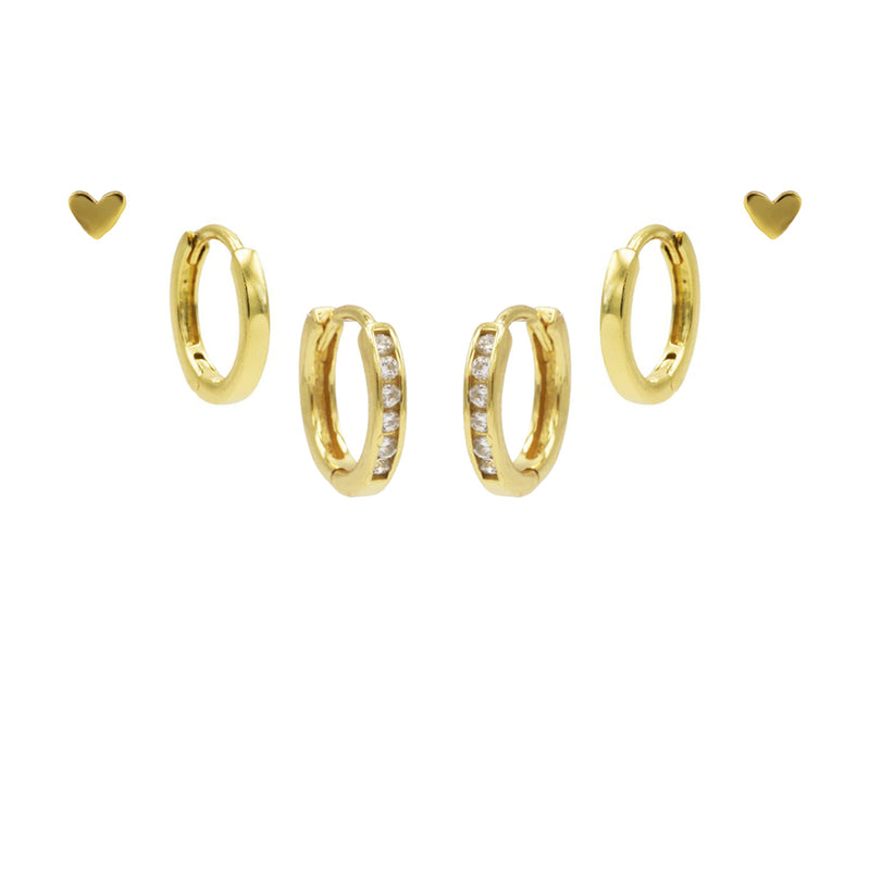 Karma 925 Sterling Silberen Goldfarbene You Rock Earparty EPV01GP-zoom-