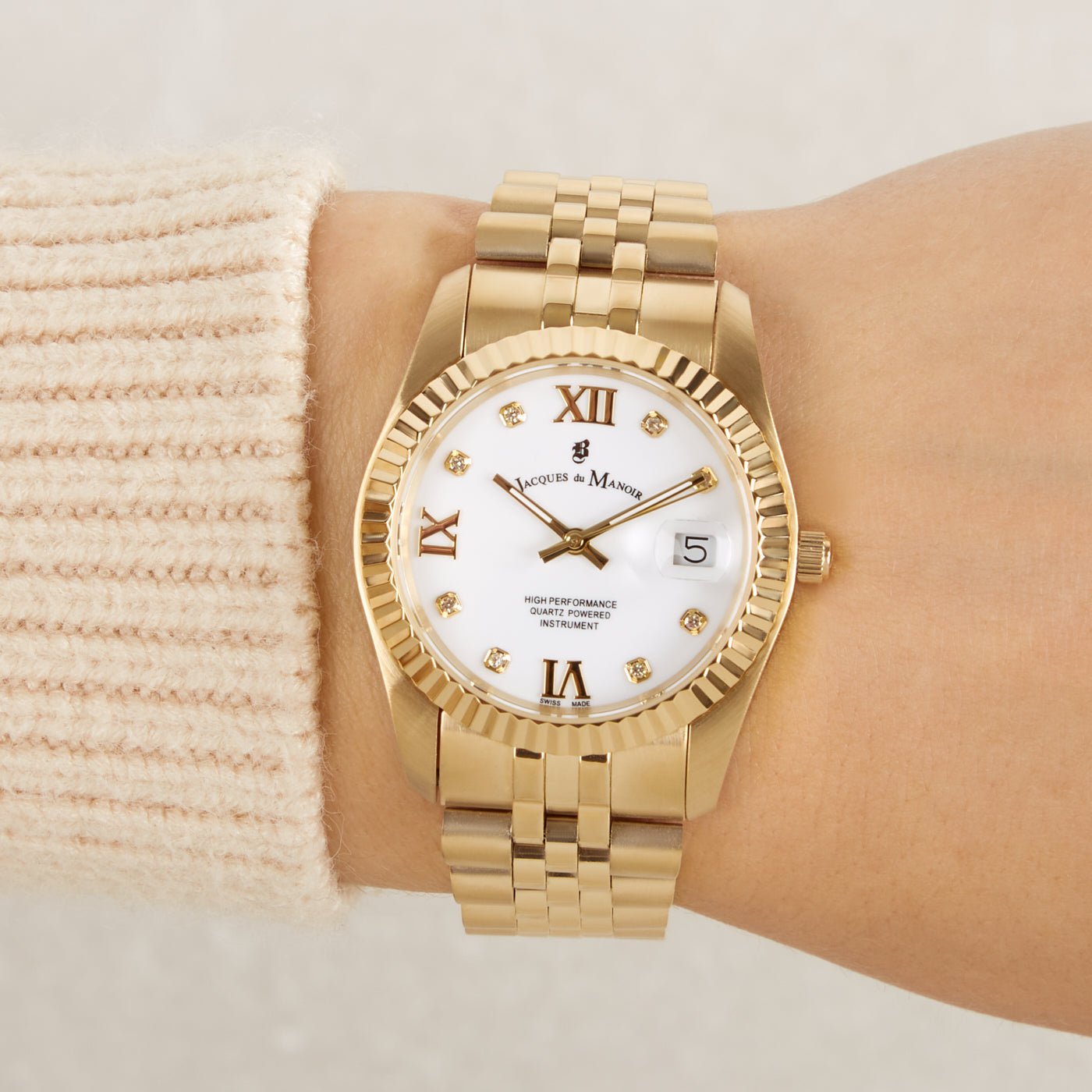 Jacques du Manoir Inspiration Prestige Gold Watch JWL01306