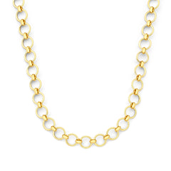 Isabel Bernard Belleville Axelle 14 Carat Golden Schakel Necklace IB340163