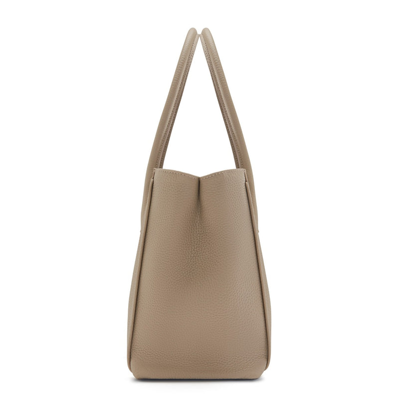Isabel Bernard Honoré Cloe Midi Taupe Kalbsleder Handtaschen IB25082-078-zoom-