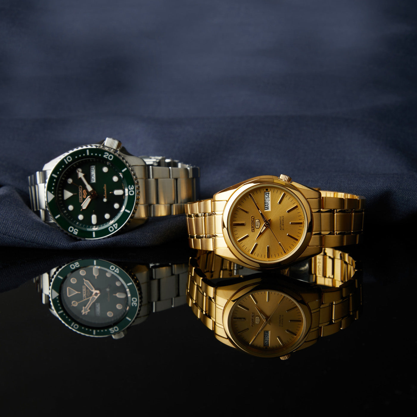 Seiko Gold Automatic Watch SNKL48K1