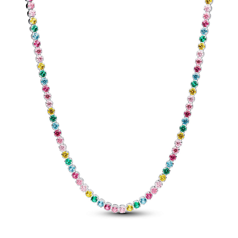 Pandora Timeless Regenbogen Tennis-Halskette 394648C01-40-zoom-